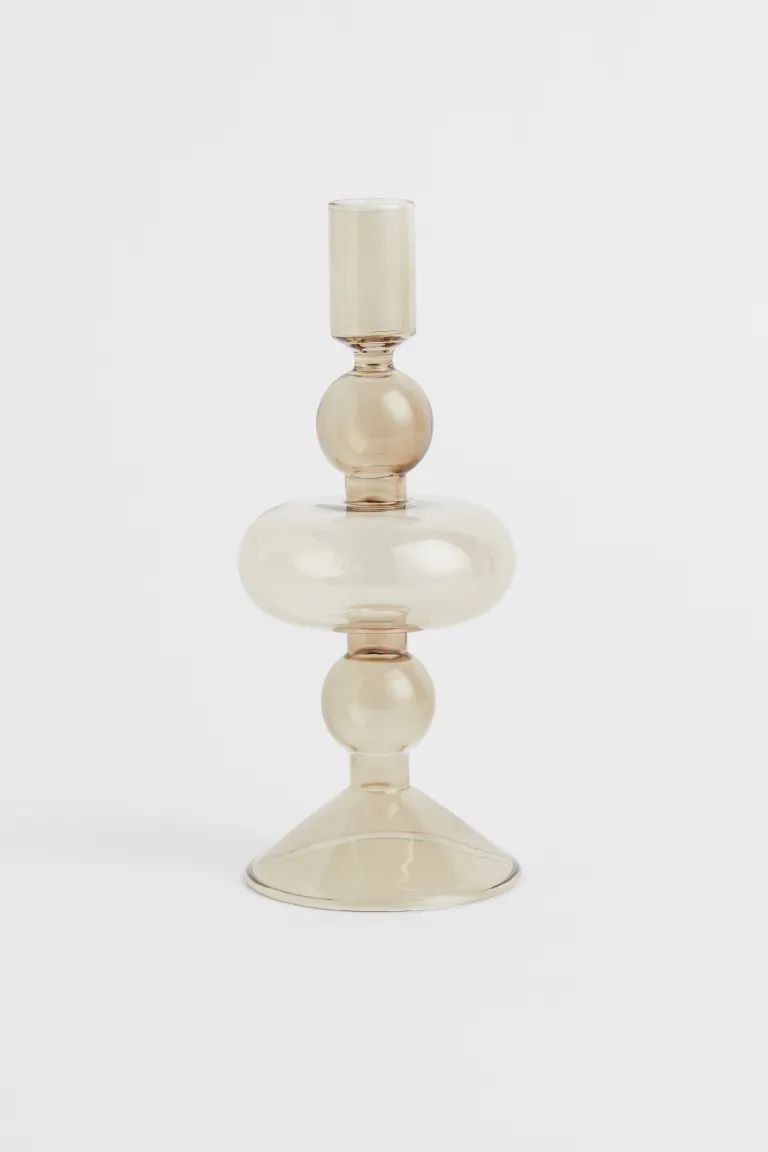 Tall Glass Candlestick | H&M (US + CA)