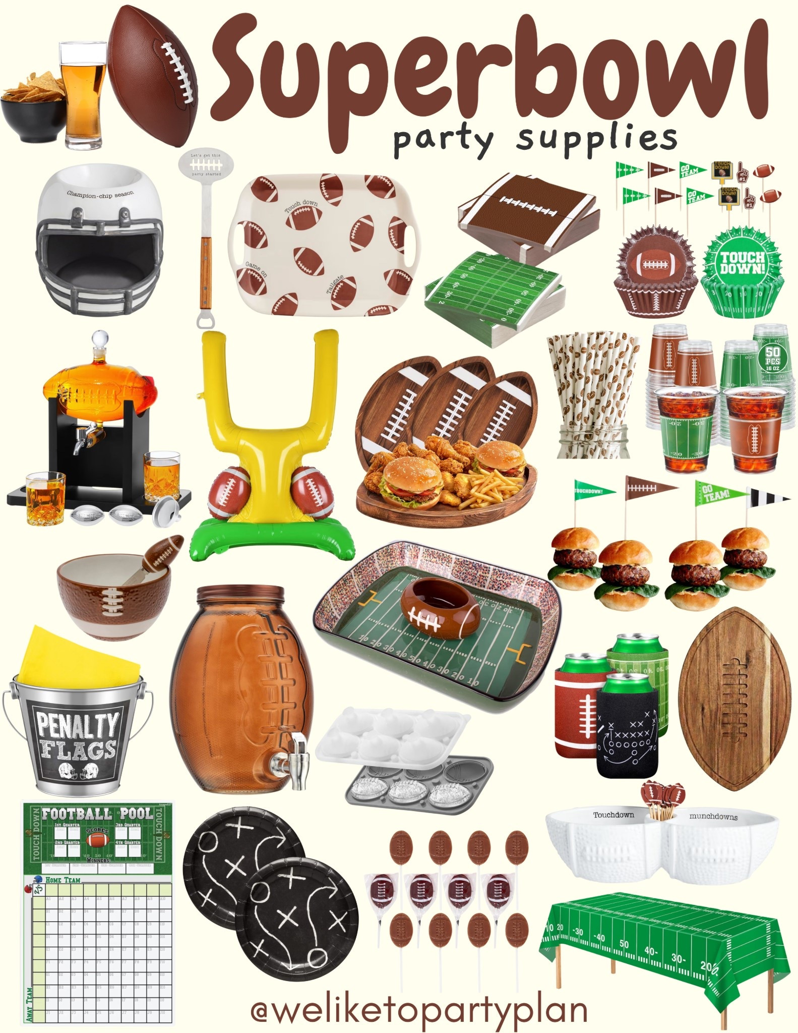 Super Bowl Party Supplies 🏈🏉🏈