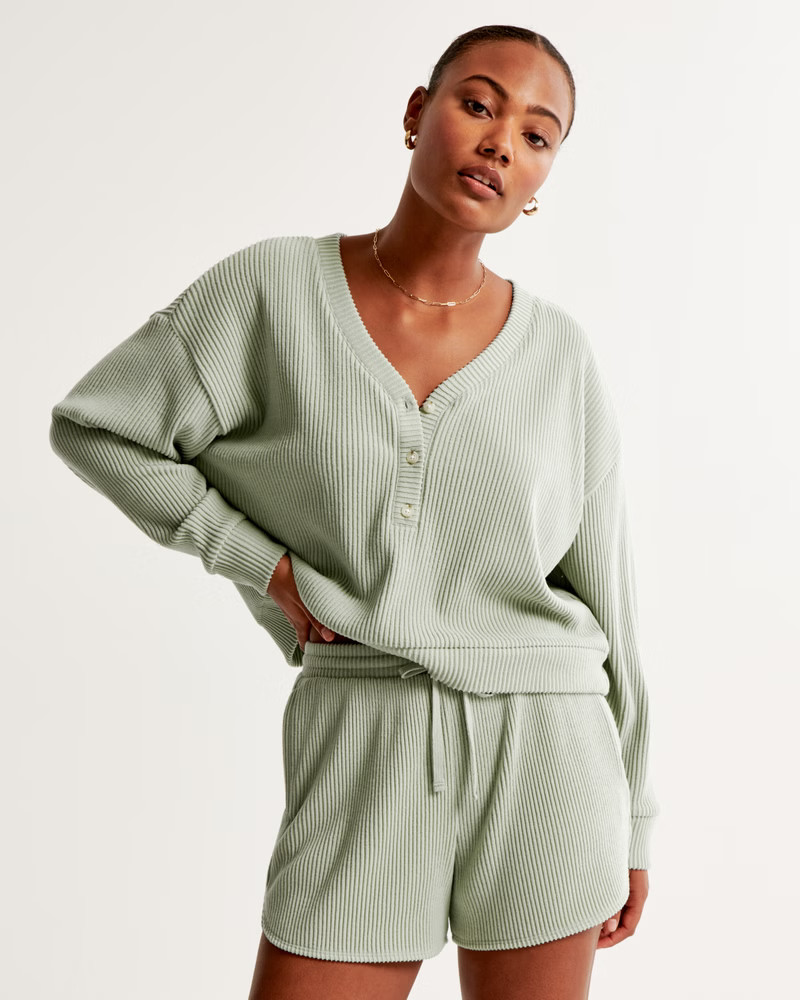 Rib Lounge Dolphin-Hem Short | Abercrombie & Fitch (US)