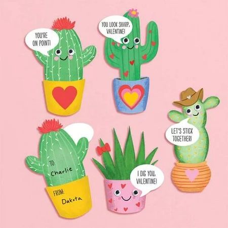 Happy Plants Valentine Card Kit | Walmart (US)