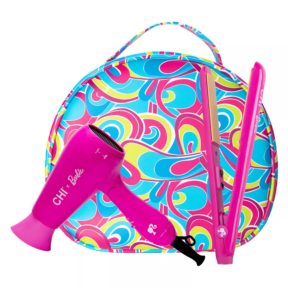 CHI x Barbie On-The-Go Flat Iron & Hair Dryer Travel Kit | Kohl's