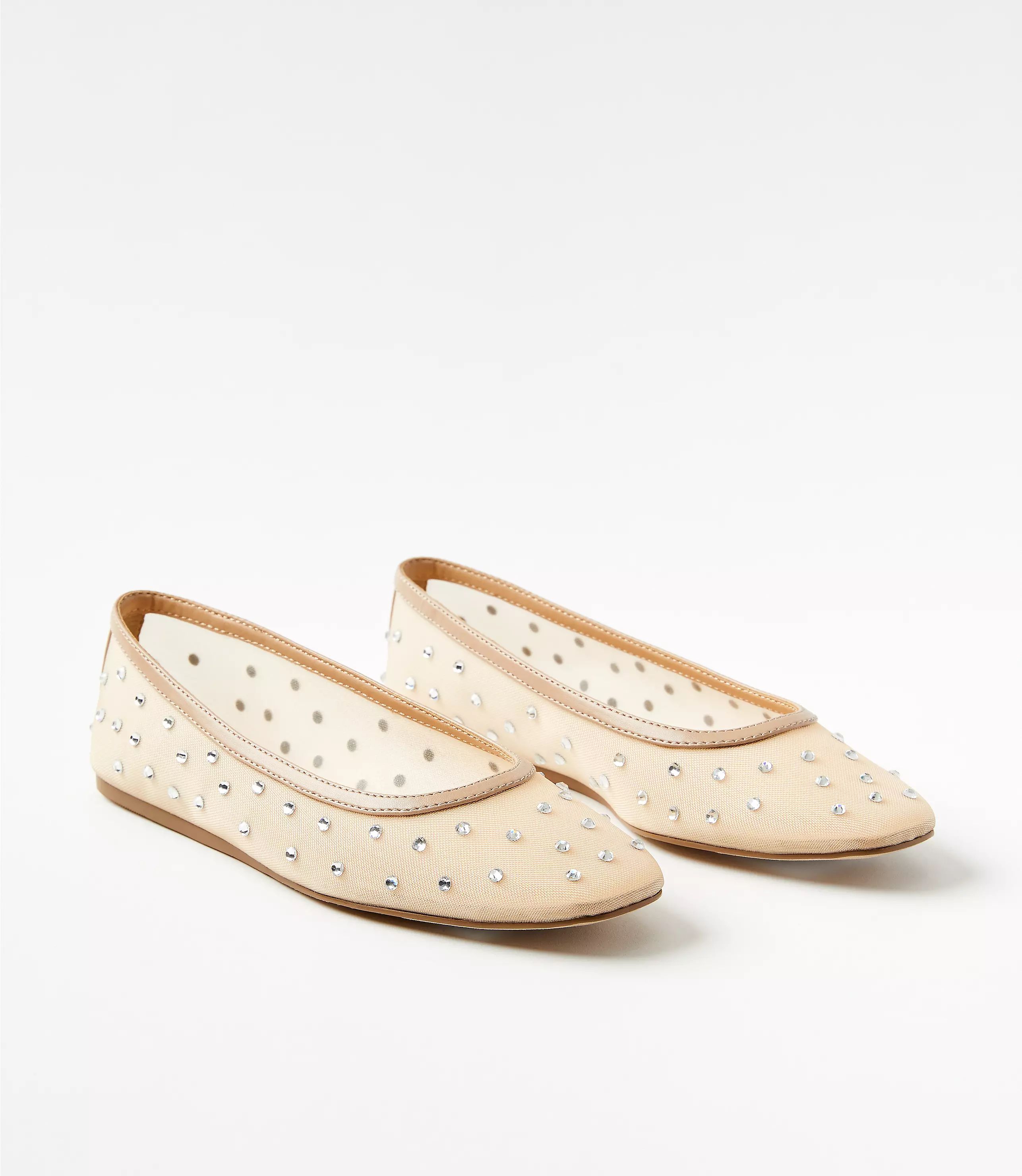 Sparkle Mesh Ballet Flats | LOFT