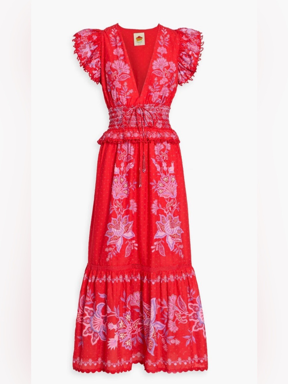 Farm Rio Shell Garden Maxi Dress small $290 | Poshmark
