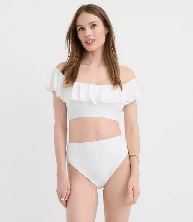 LOFT Beach High Waist Bikini Bottom | LOFT