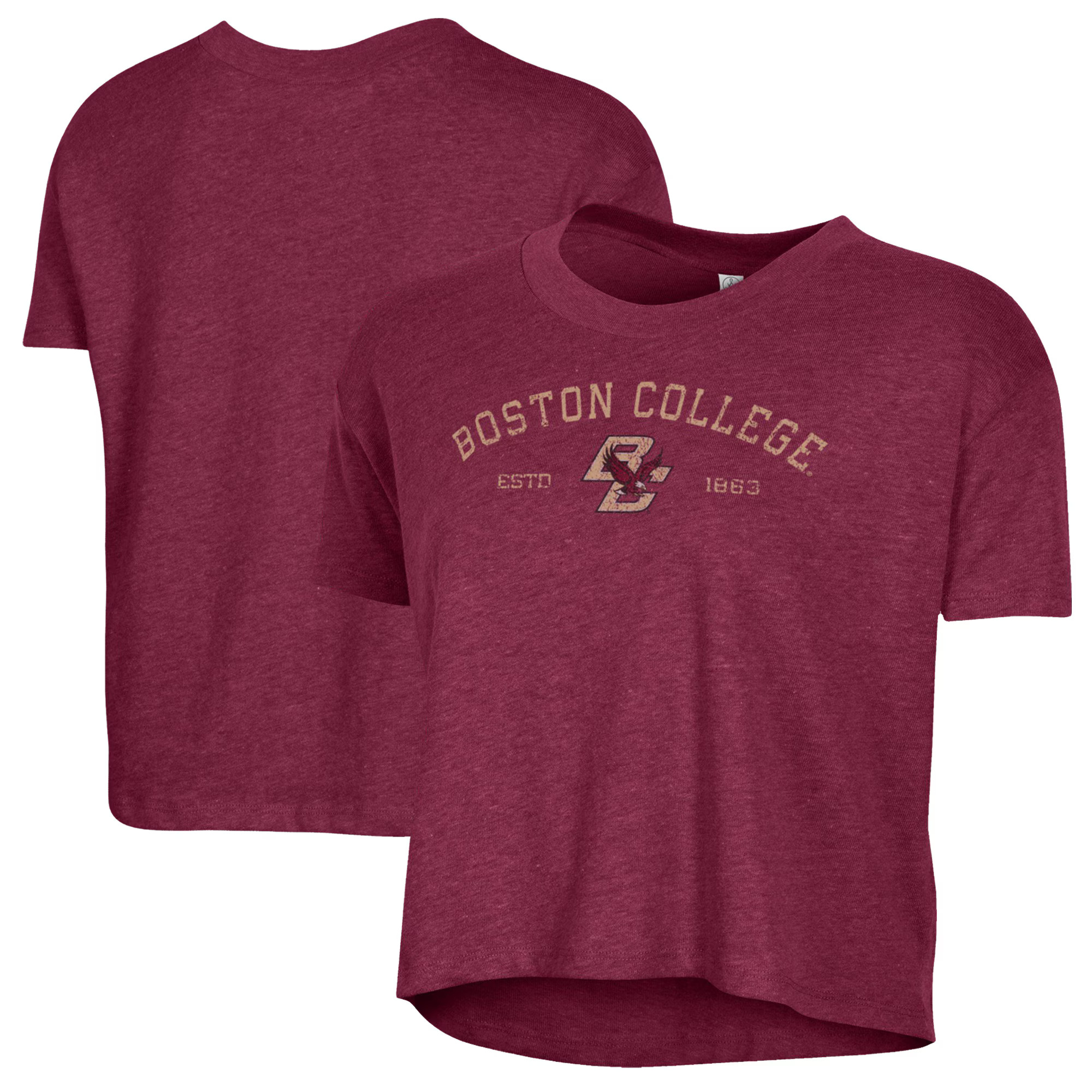 Boston College Eagles Alternative Apparel Women's Retro Jersey Headliner Cropped T-Shirt - Maroon | Fanatics