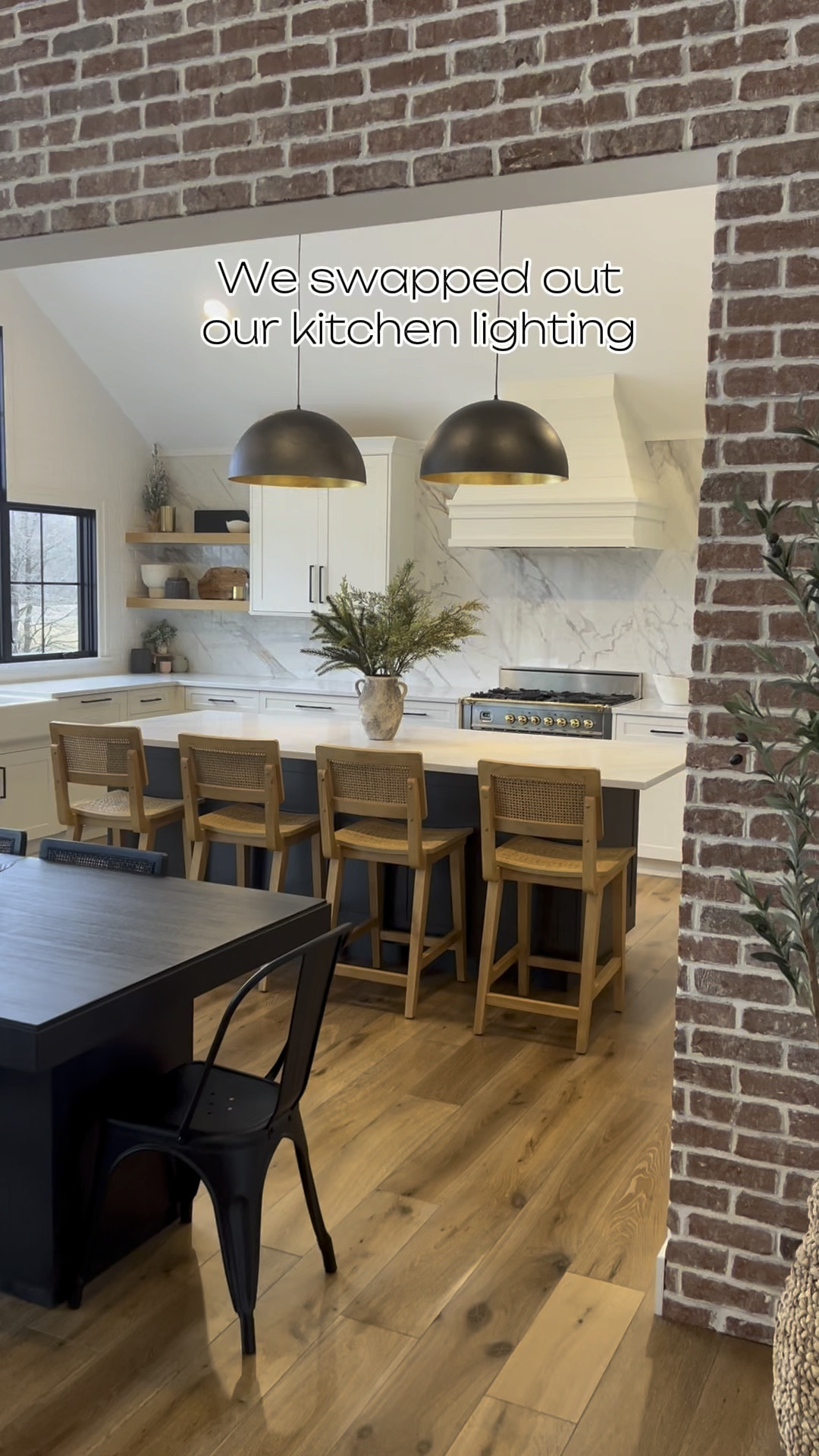 Upgraded kitchen lighting. Barstools, table, chairs, decor  

#LTKsalealert #LTKhome #LTKfamily