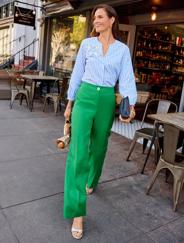 Floral Stripe Top | Talbots