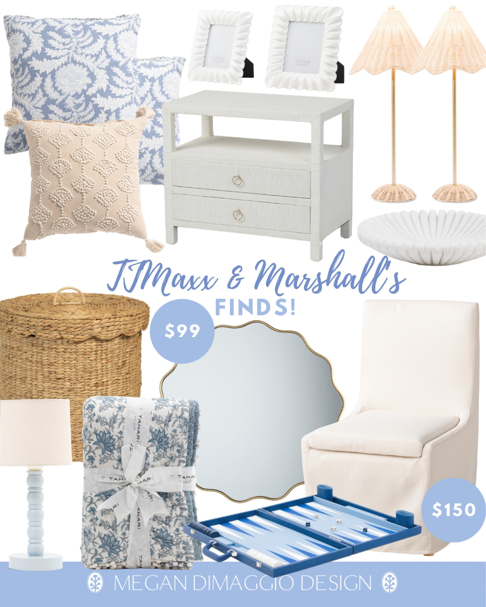 New designer looks for way less from TJMaxx & Marshalls!!! Give me all the blue & white and rattan scalloped pieces!! This new blue cordless table lamp reminds me of the new Serena & Lily lamp 🤩🙌🏻 but only $16.99?! 

Plus even more dupes!!

Coastal home decor

#LTKFindsUnder100 #LTKHome #LTKFindsUnder50