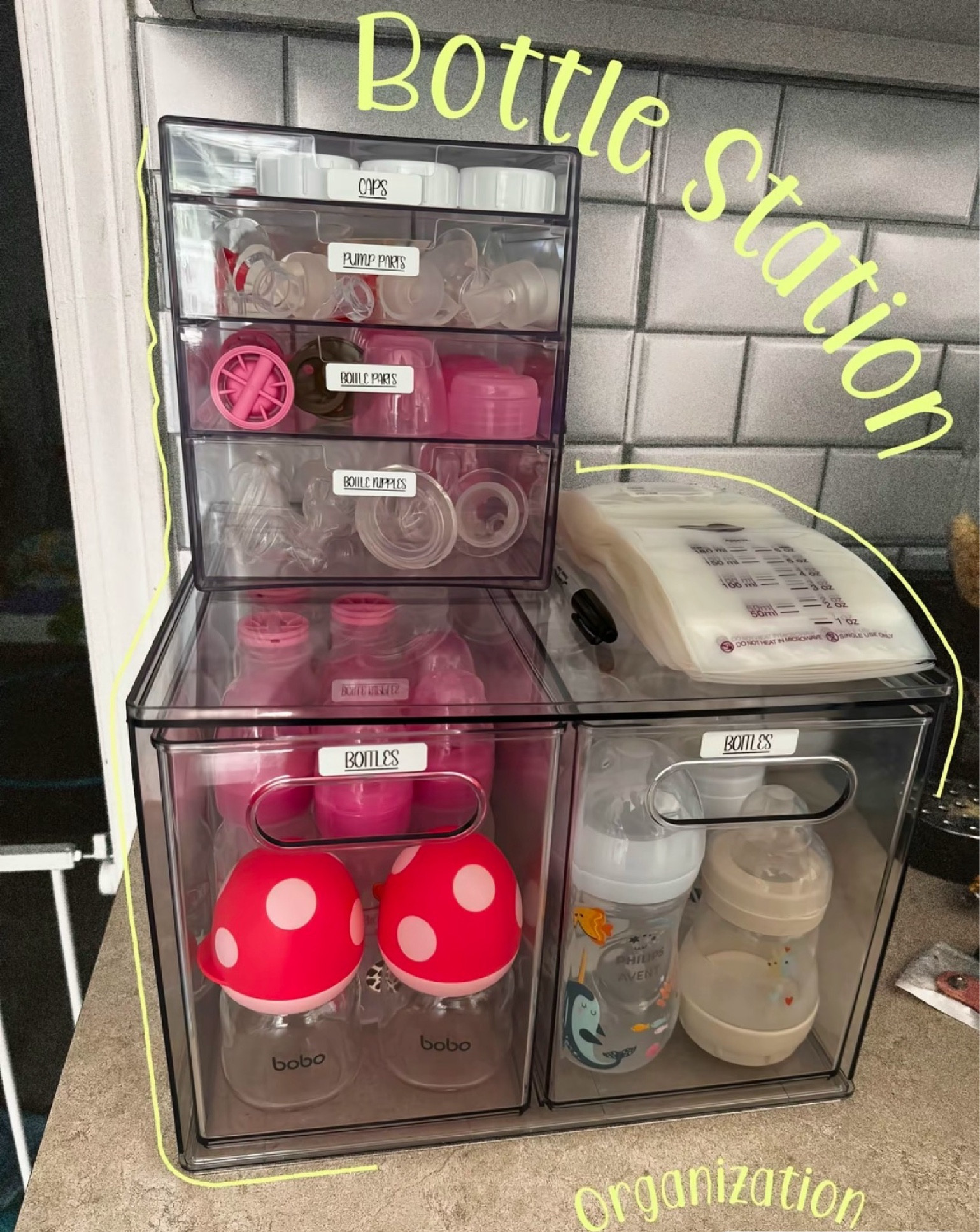 Bottle Station Organization!!! 
Original creator: Maria Camila

#LTKKids #LTKHome #LTKBaby