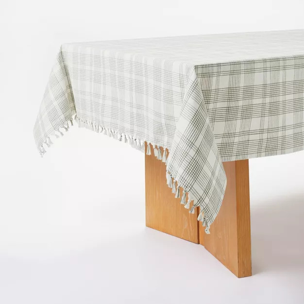 120" x 60" Cotton Plaid Tablecloth - Threshold™ designed with Studio McGee | Target