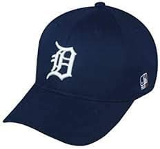 Adult FLAT BRIM Detroit Tigers Home Navy Wht"D" Hat Cap MLB Adjustable | Amazon (US)