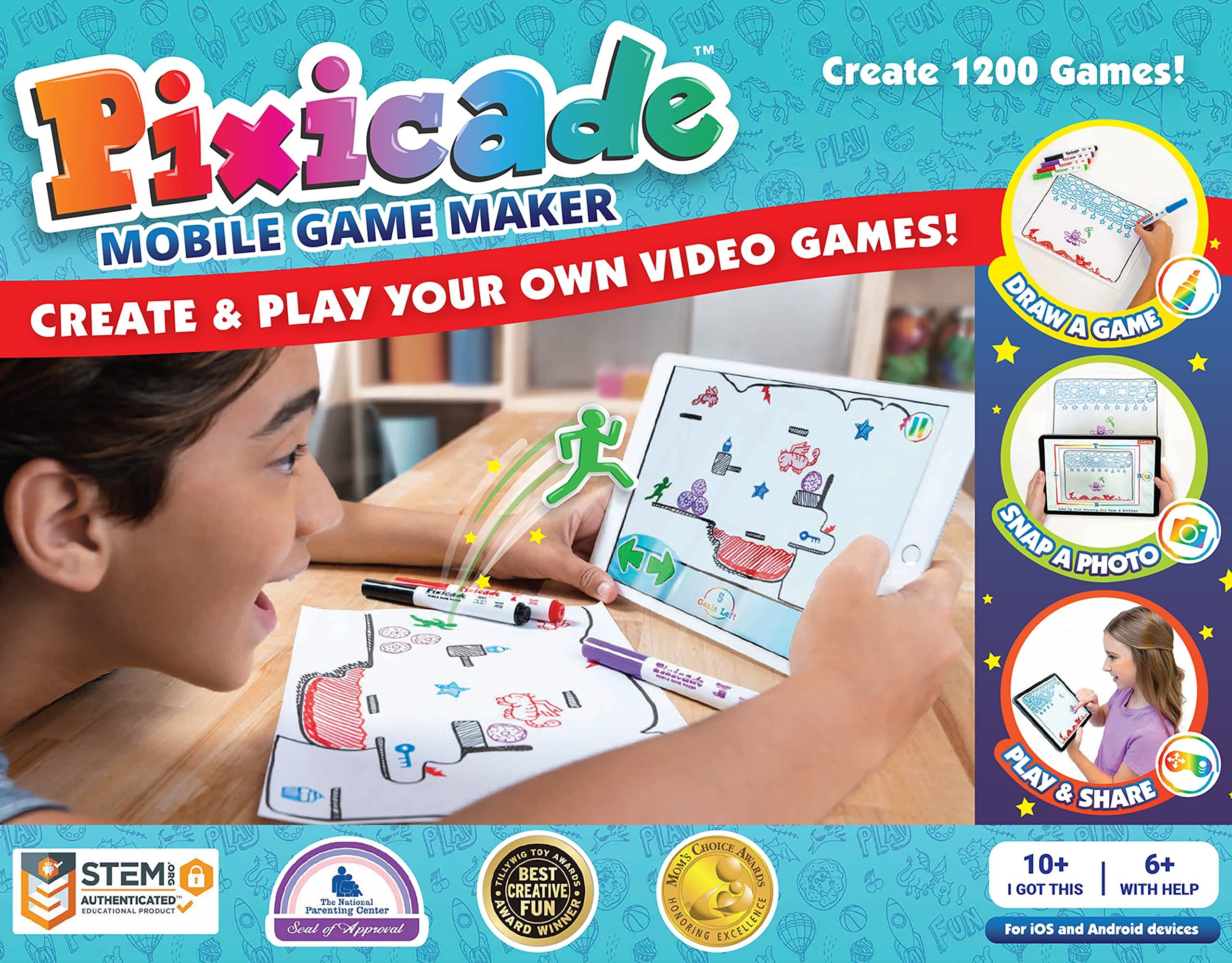 Pixicade: Transform Creative Drawings to Animated Playable Kids Games On Your Mobile Device - Build  | Amazon (US)