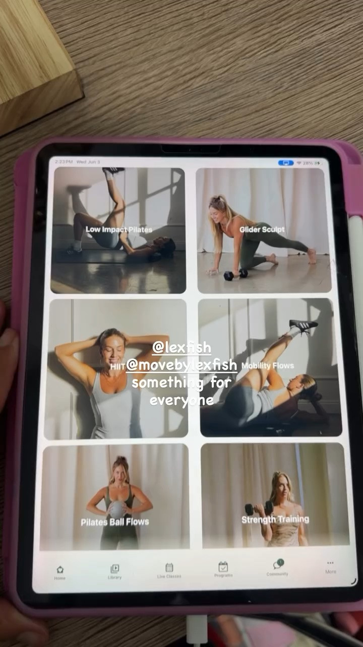 @lexfish  @movebylexfish something for everyone My workout and workout gear for my daily workout. I take pilates classes from @lexfish on Instagram she has a whole online platform and membership! Most of my pilates gear and tools are from Bala. Bala use code SLOANE15.

#LTKfitnessgoals #LTKActive #LTKstorytime