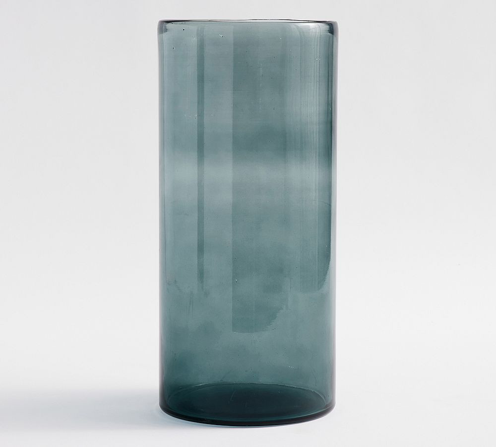 Montauk Frosted Handcrafted Glass Hurricane Candle Holder | Pottery Barn (US)