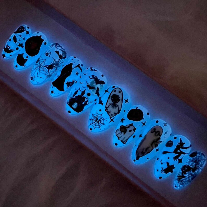 LIMITED SUPPLY | Halloween Nails | Ouija Nails | Press on Nails | Halloween nails | Witch nails |... | Etsy (US)