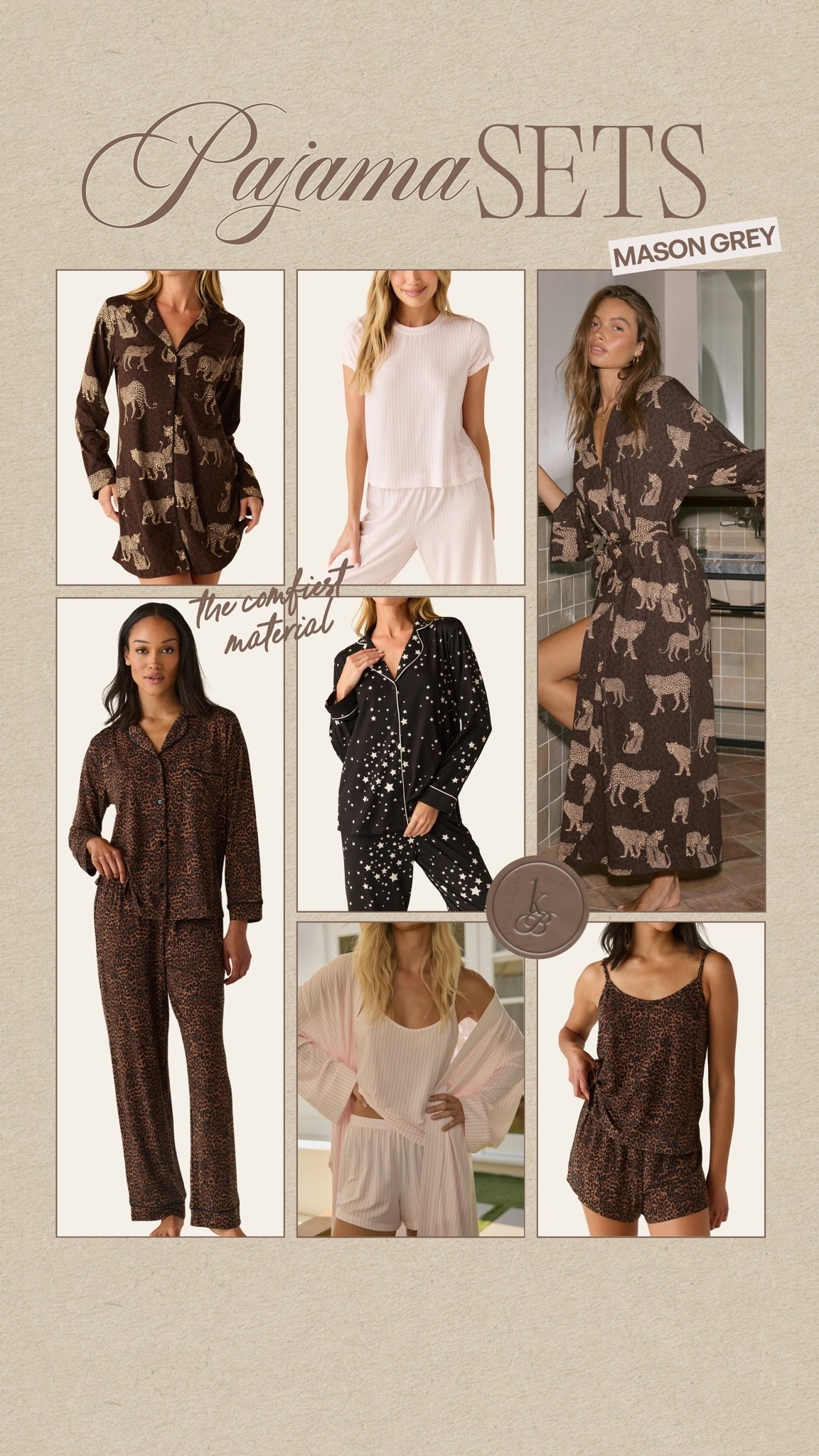 The comfiest cute pj sets🤎🐆☁️

#LTKMidsize #LTKselfcare