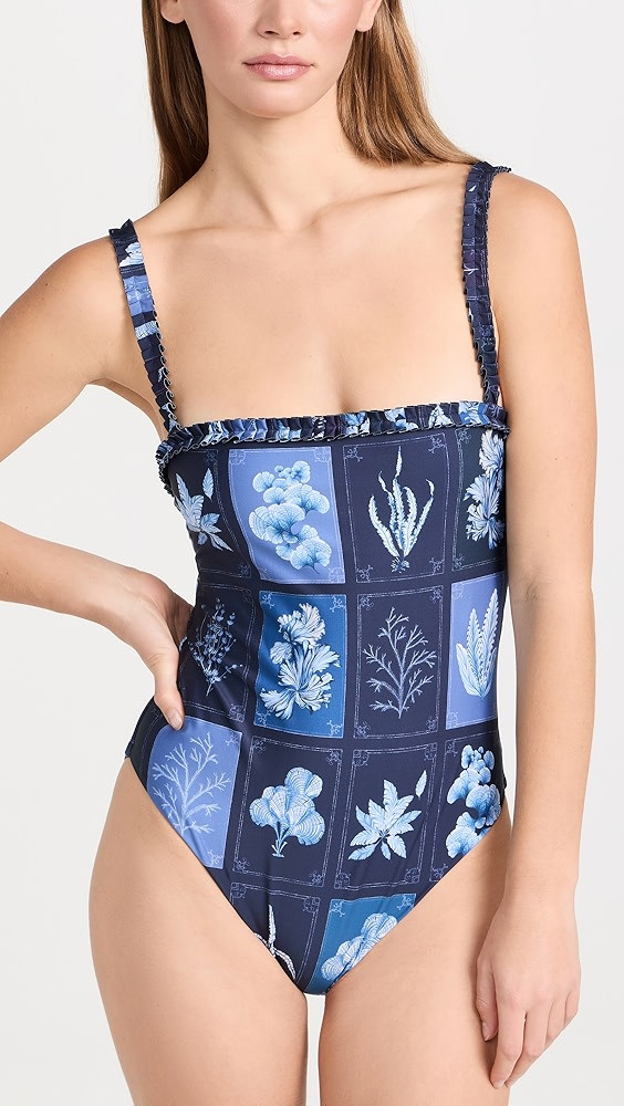 Agua by Agua Bendita Limon Algae Swim One Piece | Shopbop | Shopbop