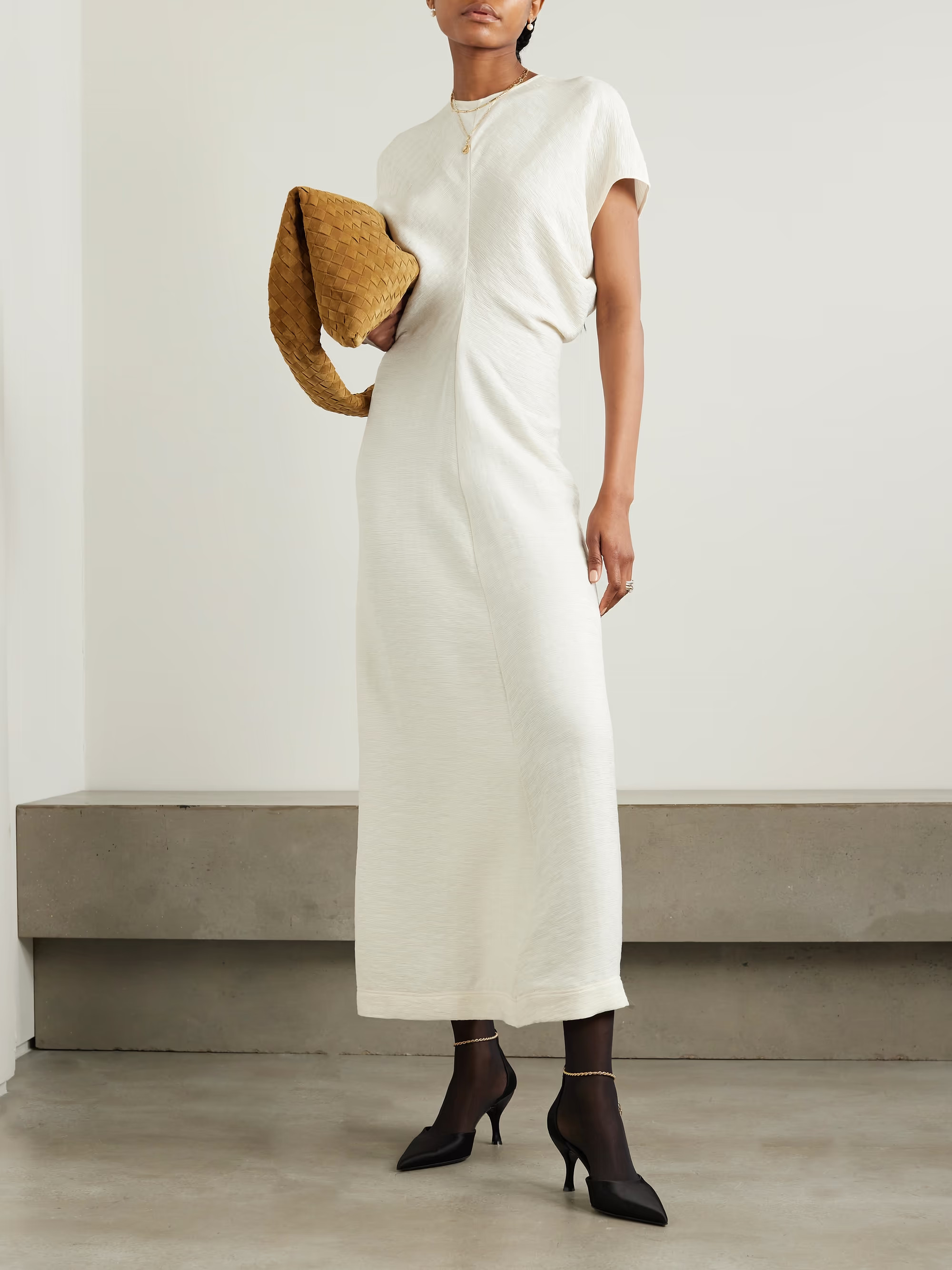 TOTEMEGathered woven maxi dress | NET-A-PORTER (US)