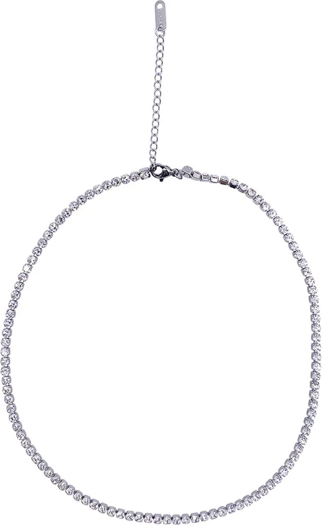 Water Resistant Cubic Zirconia Tennis Necklace | Nordstrom Rack
