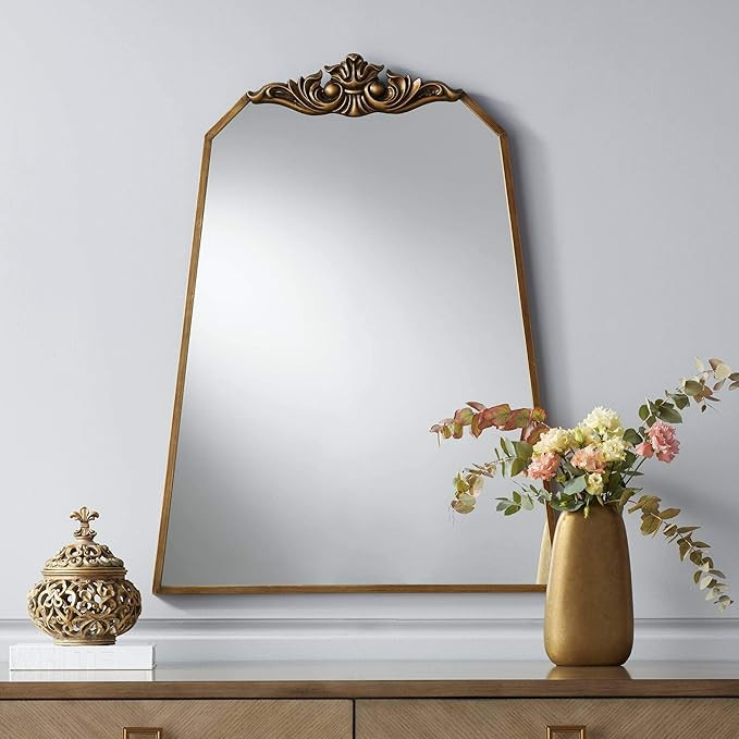 Noble Park Morrey 25 3/4" x 34 1/4" Crown Top Angled Wall Mirror | Amazon (US)