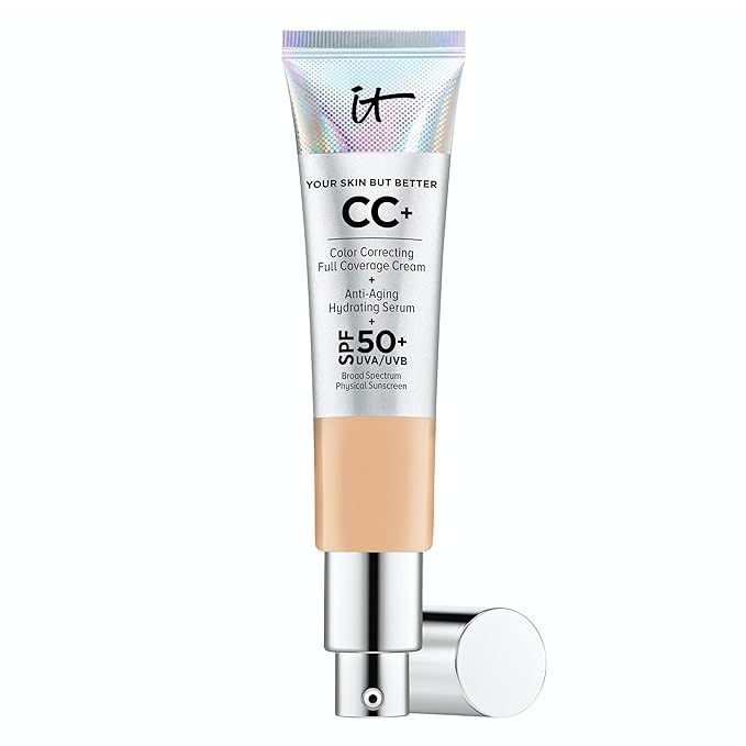 IT Cosmetics Your Skin But Better CC+ Cream, Medium Tan (W) - Color Correcting Cream, Full-Covera... | Amazon (US)