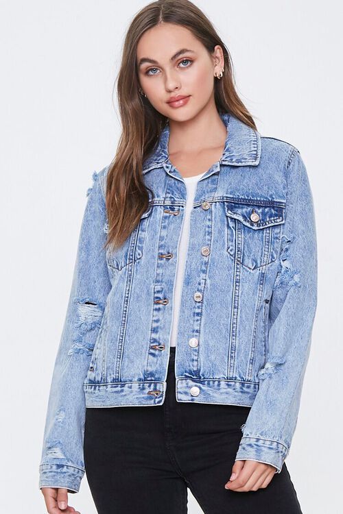 Distressed Denim Jacket | Forever 21 (US)