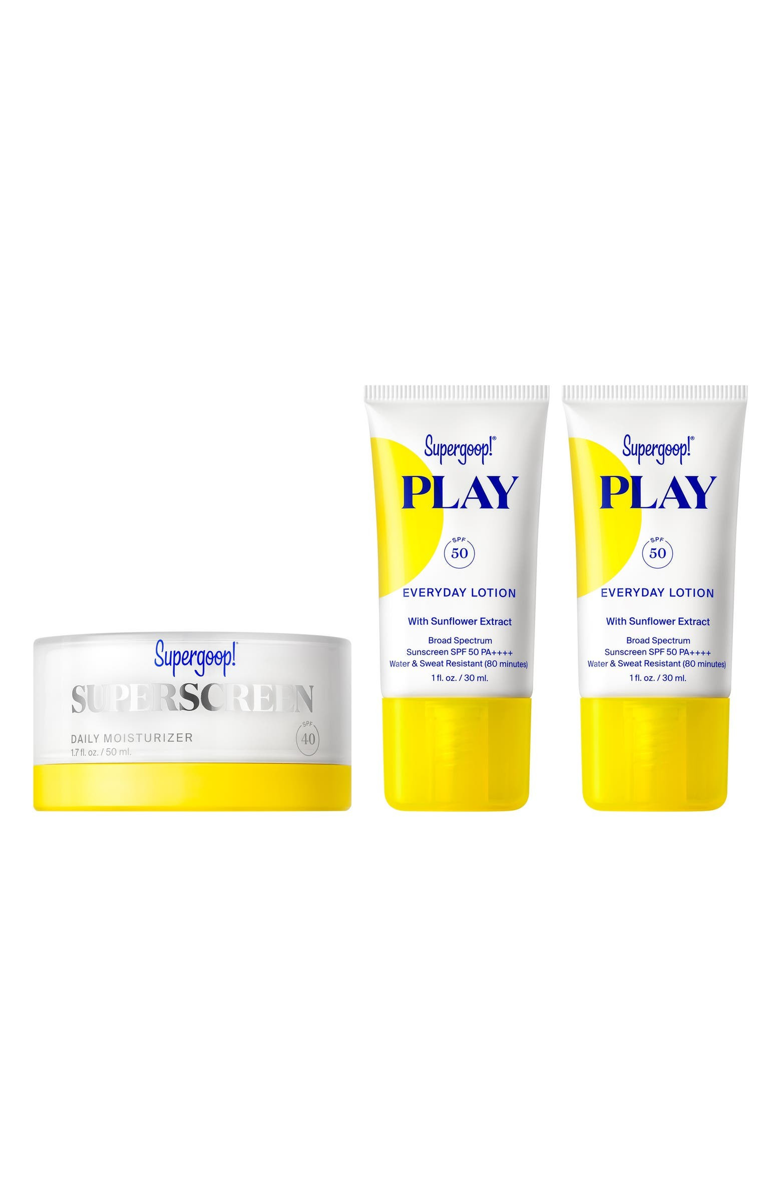 Supergoop! Superscreen Daily Moisturizer SPF 40 Sunscreen Set | Nordstrom