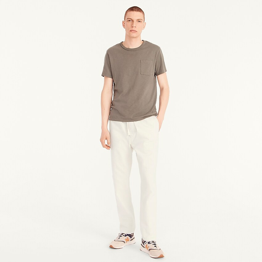 Relaxed tapered drawstring pant in slub cotton twill | J. Crew US