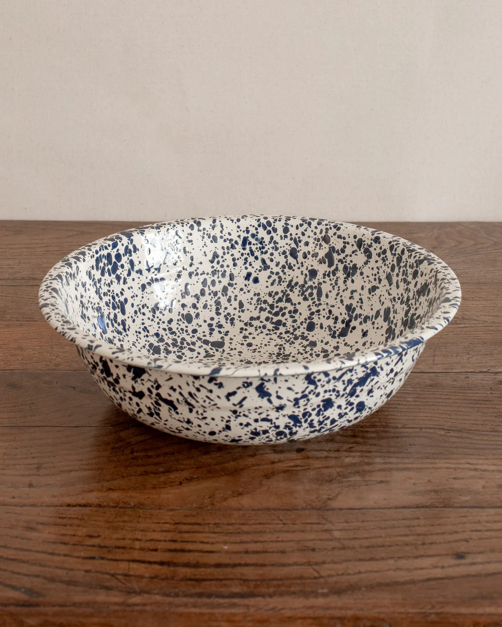 Indigo Splatterware Serving Bowl | The Vintage Rug Shop