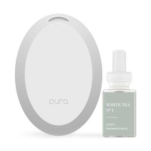 Pura Mini Smart Fragrance Diffuser for Small Spaces Adjustable Smart Home Device with LED Light & Automatic Vial Detection - Includes 1 Scent Refill; White Tea no.1 | Amazon (US)
