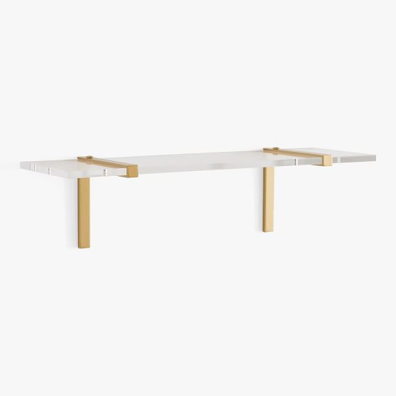 Acrylic &amp; Metal Shelving (24"-32") | Pottery Barn Teen
