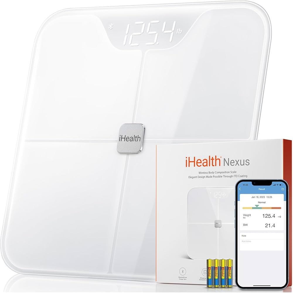 iHealth Nexus Smart Scale for Body Weight Bluetooth, Digital Bathroom Scale Body Fat and Muscle, ... | Amazon (US)