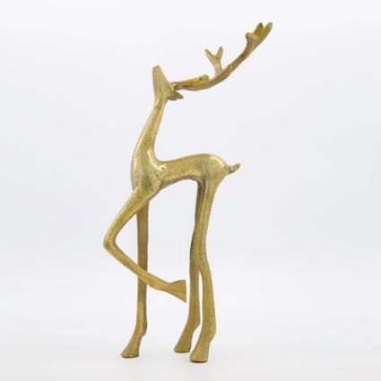 Golden Reindeer Ornament 39cm | TK Maxx