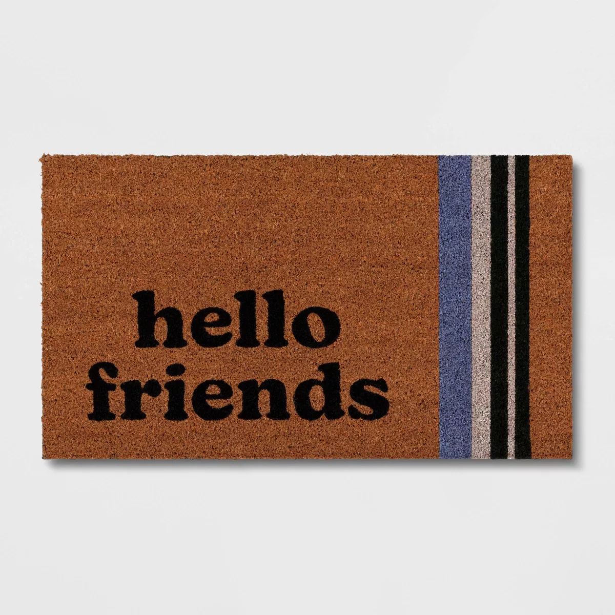1'4"x2'4" Hello Friends Rectangular Outdoor Door Mat Multicolor - Room Essentials™ | Target