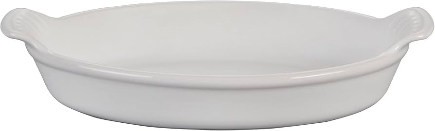 Le Creuset Stoneware Heritage Oval Au Gratin, 6 oz. (6.5"), White | Amazon (US)