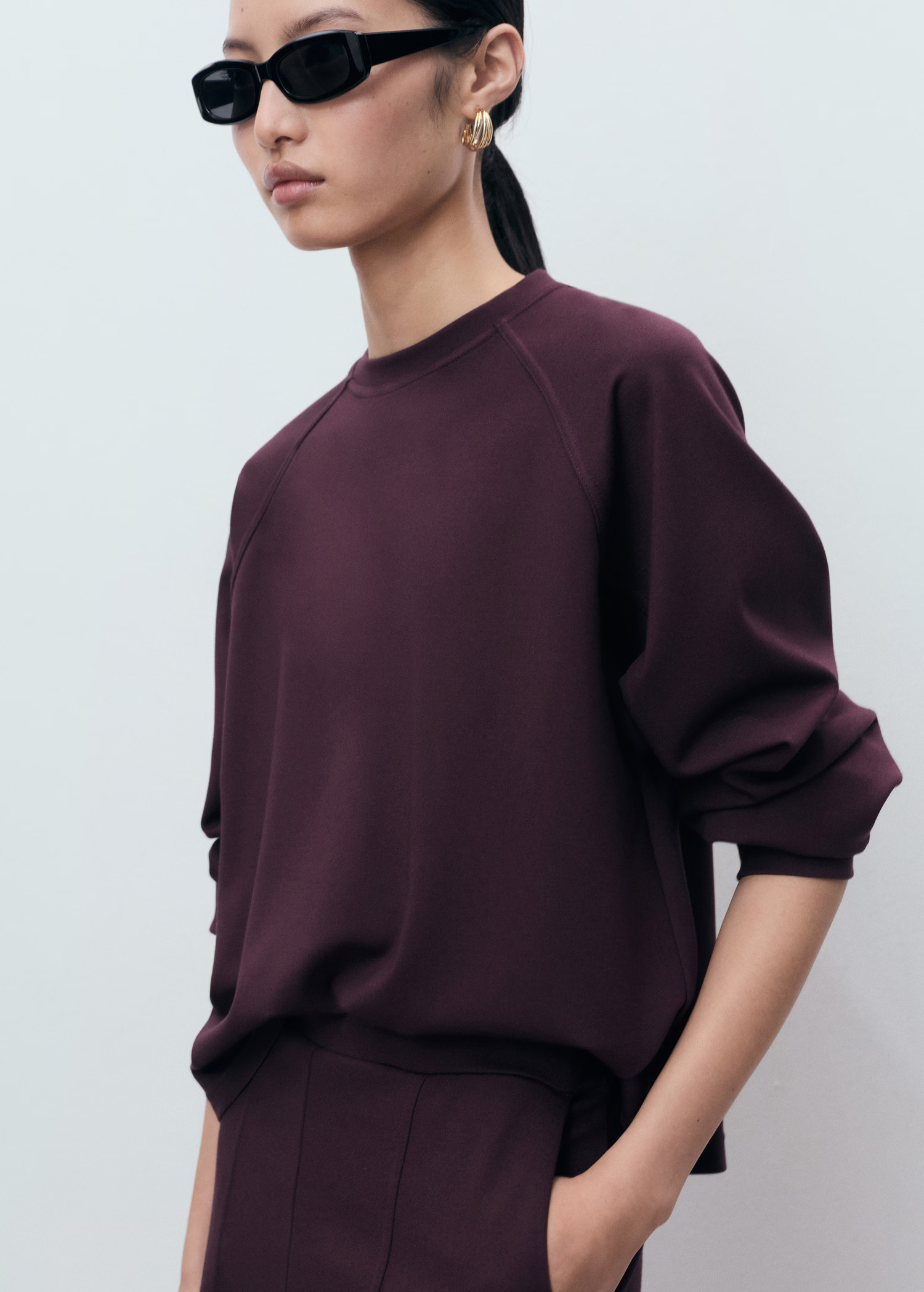 Crewneck sweatshirt - Women | MANGO USA | Mango (US/MX/AU)