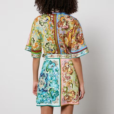 Alemais Dreamer Printed Linen Mini Dress | Coggles | Coggles (Global)