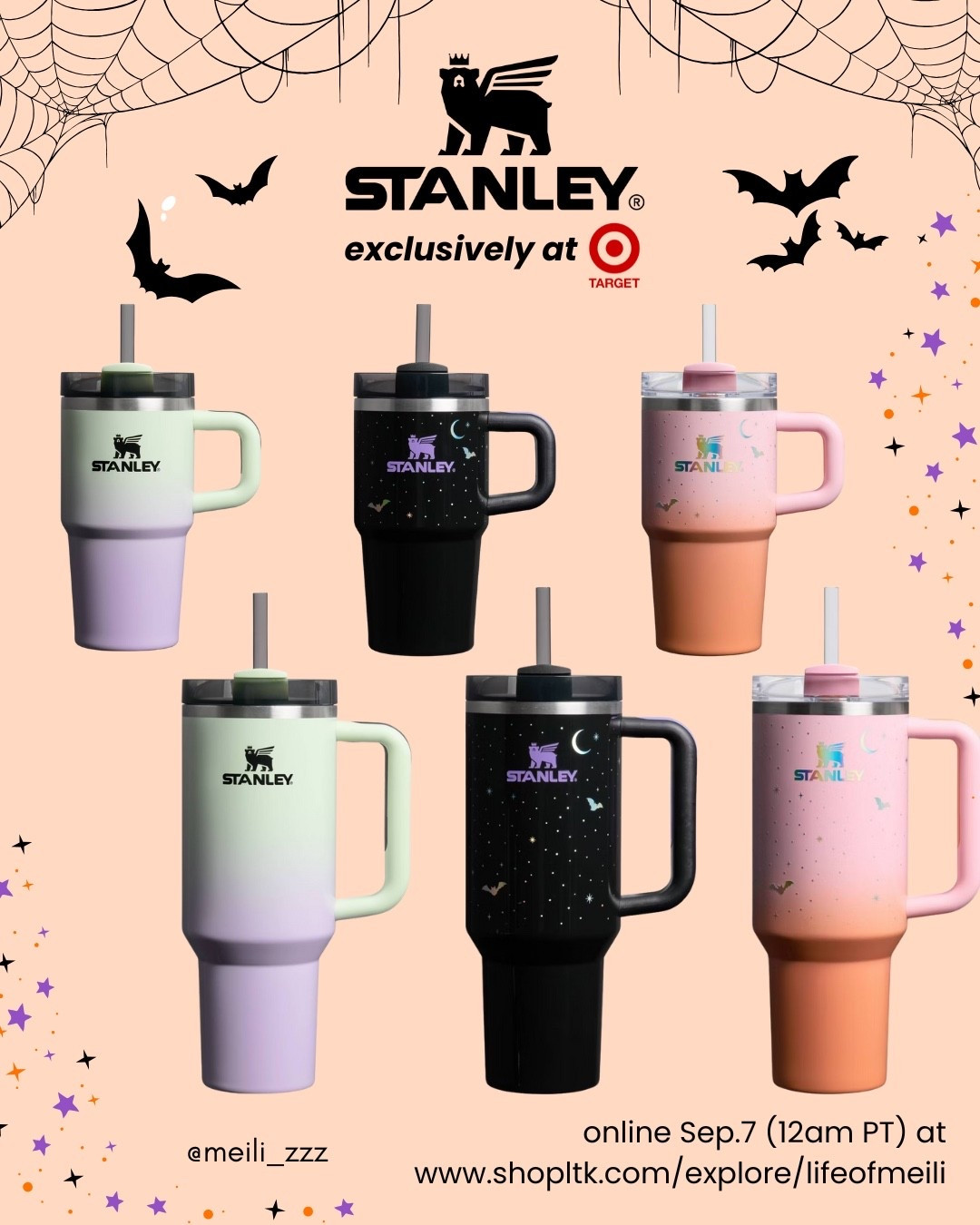 Halloween Stanley tumblers & accessories!!😍🧡 This collection is available on Sep.7 at 12am PT. It’s anticipated to sell out quickly, so set your alarms!⏰ 

#halloween #stanley #stanleytumbler #stanleycup #waterbottle #halloweendecor #kitchen #travel #school #office #healthy #fall #target

#LTKHome #LTKSeasonal #LTKFamily