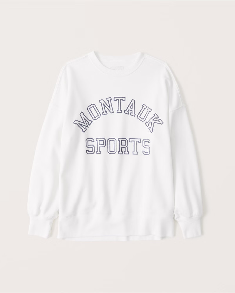 Boyfriend Crew Graphic Sweatshirt | Abercrombie & Fitch (US)