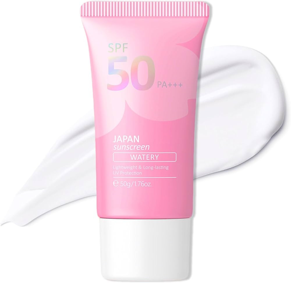 Sunscreen SPF 50 PA+++, Cherry Blossoms Essence Isolation Cream Suncare Moisturizing Sunscreen fo... | Amazon (US)