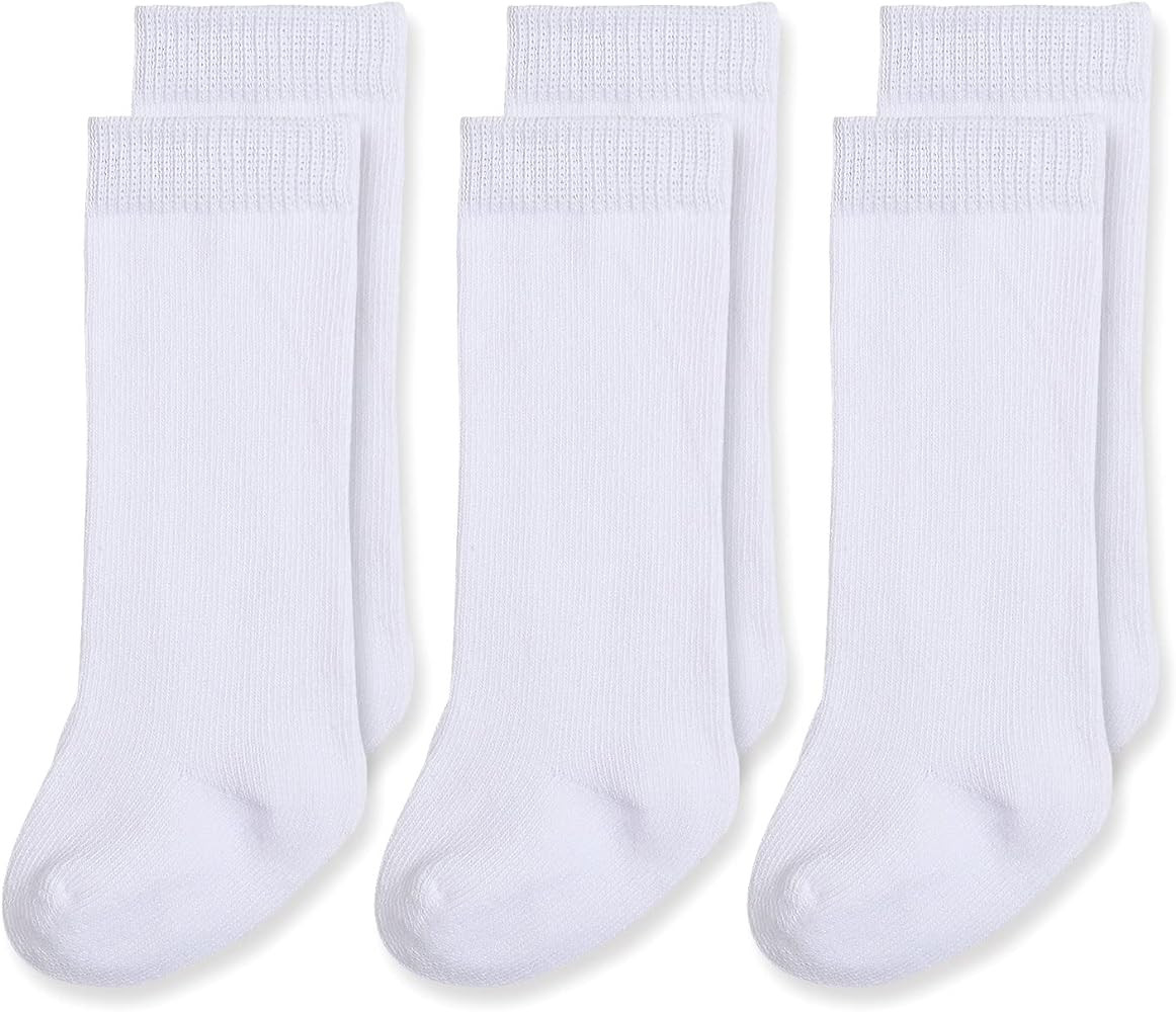 EPEIUS Baby Knee High Socks Seamless Baby Socks Solid Cotton Stockings for Boys/Girls 0-3/3-6/6-1... | Amazon (US)