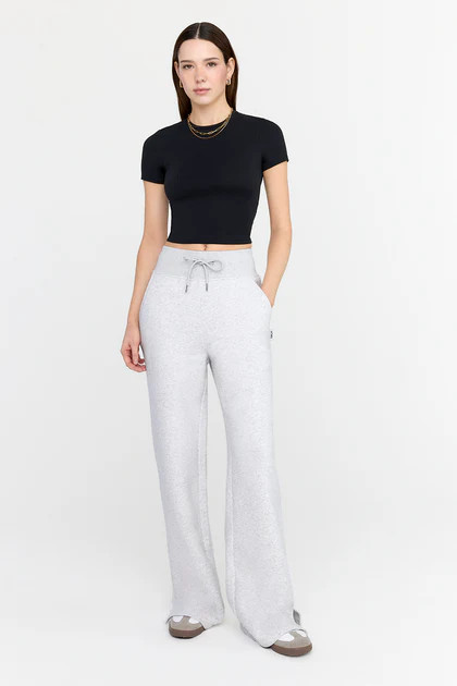 EVERYDAY WIDE LEG JOGGER - GREY MARL | TALA (UK)