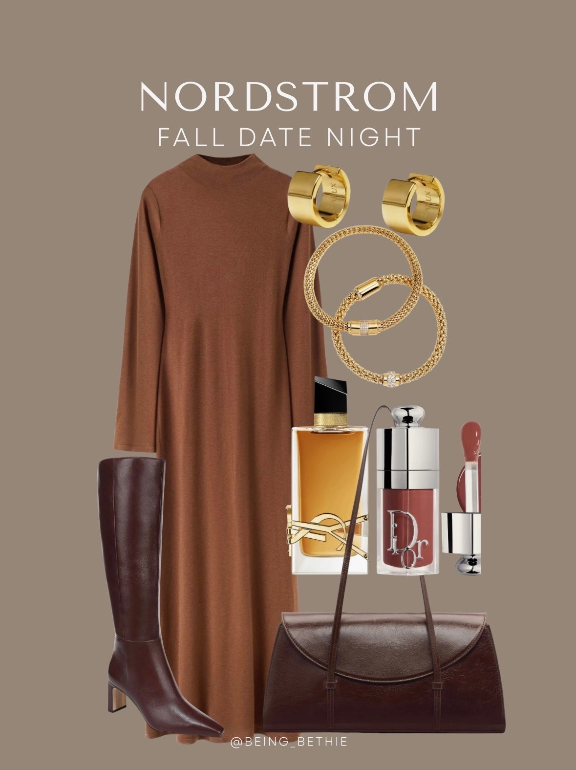 Nordstrom Fall date night look! 

Sweater dress, boots, perfume, bracelet, earrings, purse, fall style

#LTKootd #LTKSaleAlert #LTKgrwm