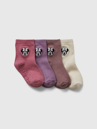 babyGap | Disney Minnie Mouse Crew Socks (4-Pack) | Gap Factory