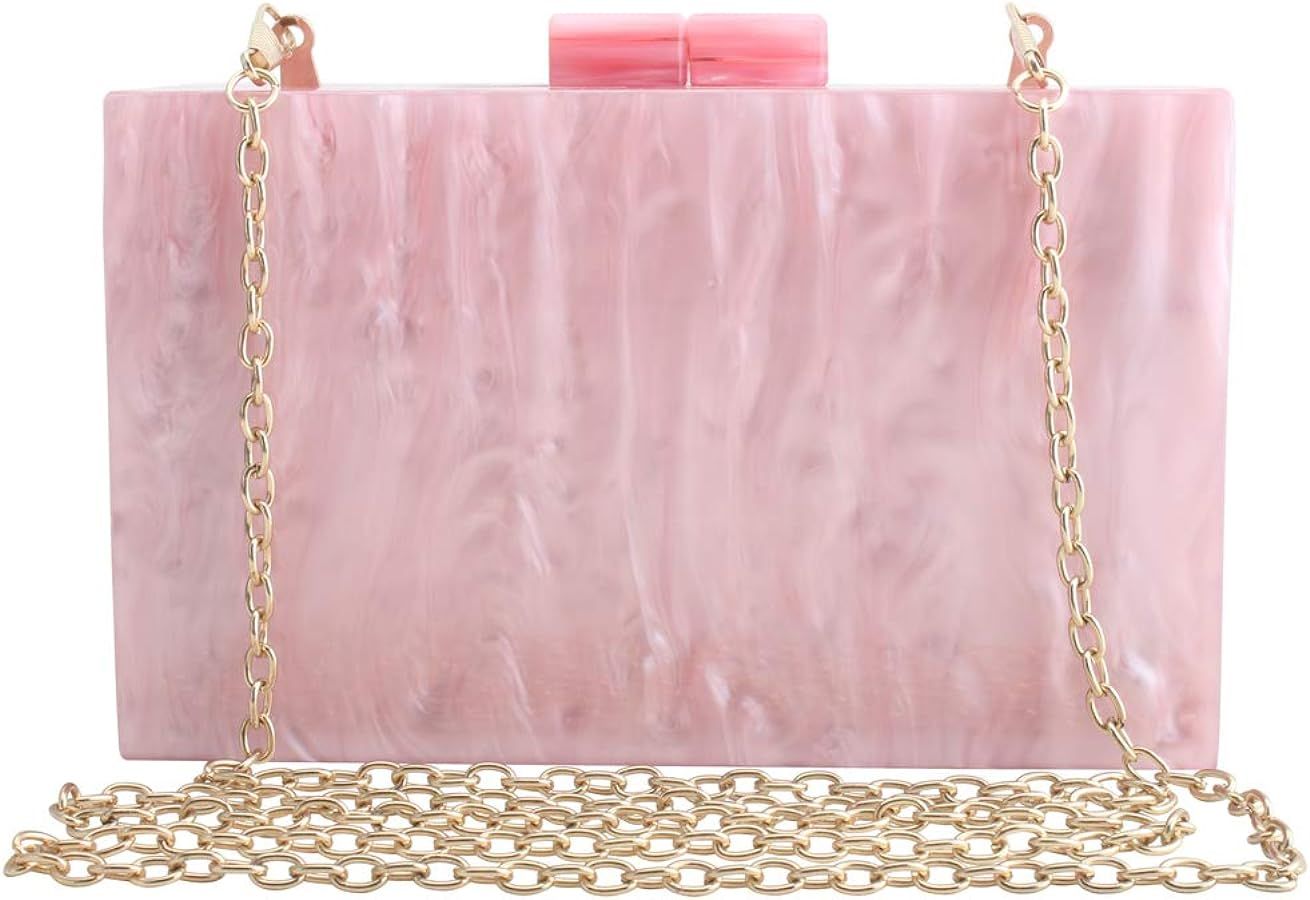 LETODE Acrylic Clutch Bags Purse Perspex Bag Handbags for Women | Amazon (US)