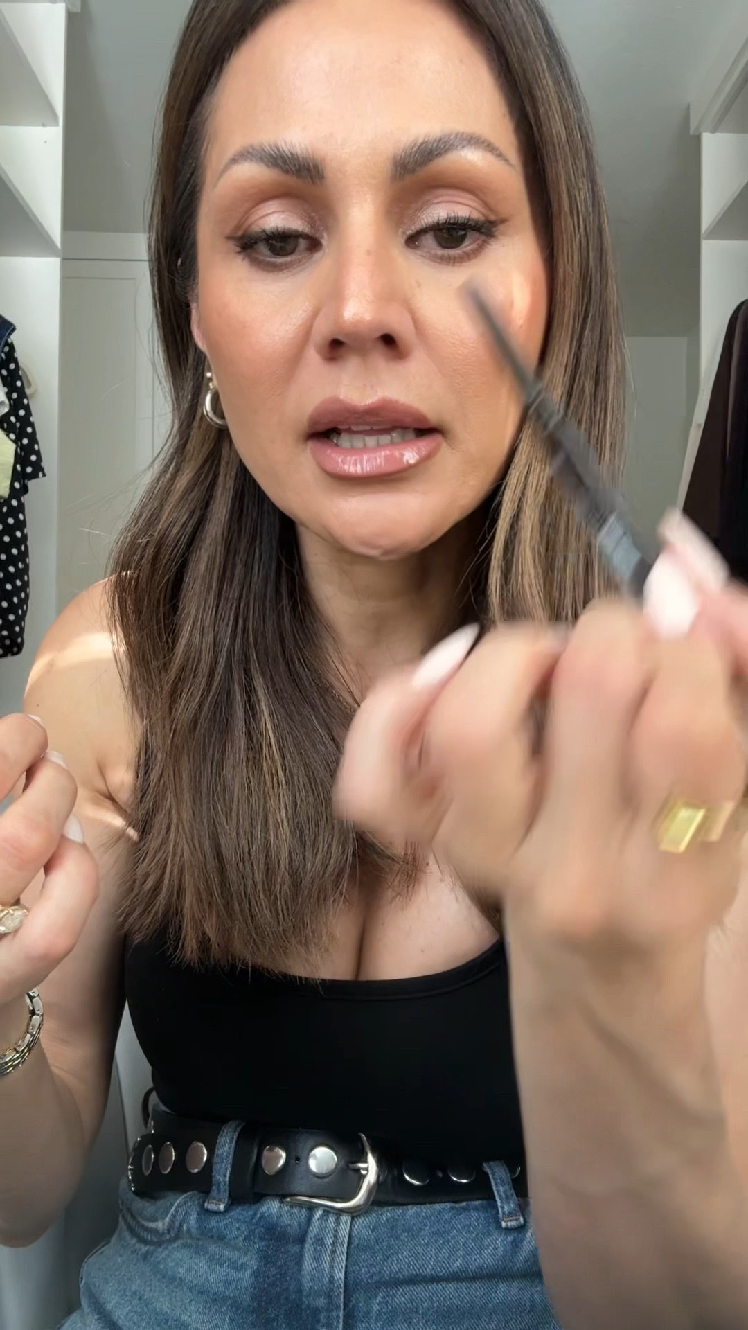 24/7 Liquid Stick Retractable Waterproof Gel Eyeliner + Brush 
Color:  brown noise 
10/10! Doesn’t smear and wears for 24 hours 

#LTKgrwm #LTKvlog #LTKU