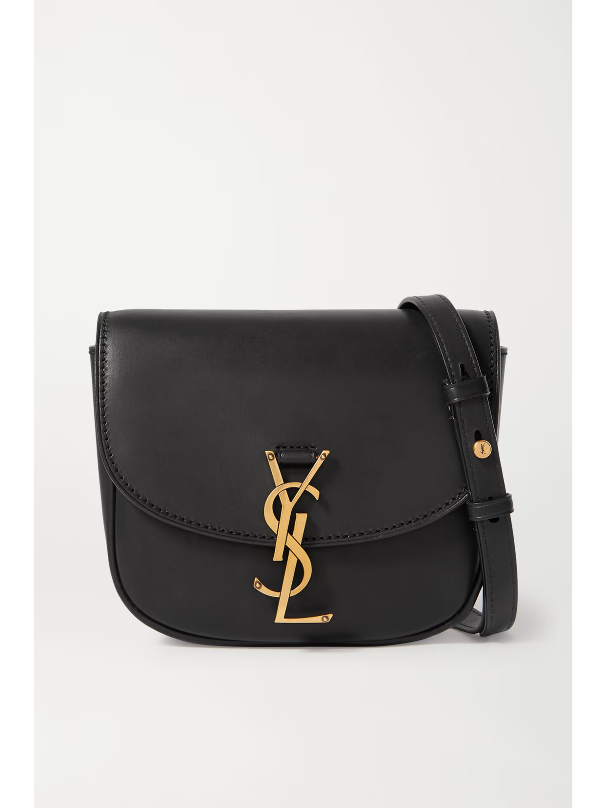 SAINT LAURENT - Kaia Small Leather Shoulder Bag - Black | NET-A-PORTER (US)