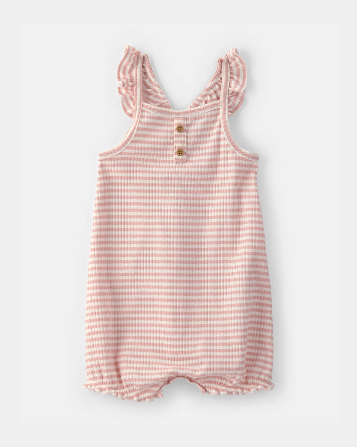 Baby Girl Striped Sleeveless Romper - Pink | Carter's Inc