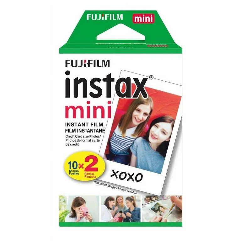 Fujifilm Instax Mini Twin Film Pack (20 Photos; Film Size of 8.6cm x 5.4cm) | Walmart (US)