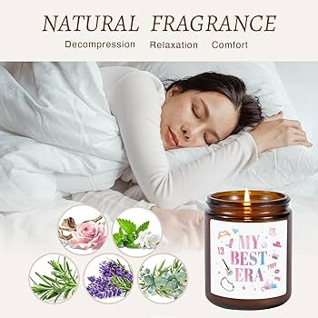 Vanilla Candles for Home Scented，9oz My Best Era Girl Decorative Soy Candle, Birthday Chirstmas... | Amazon (US)